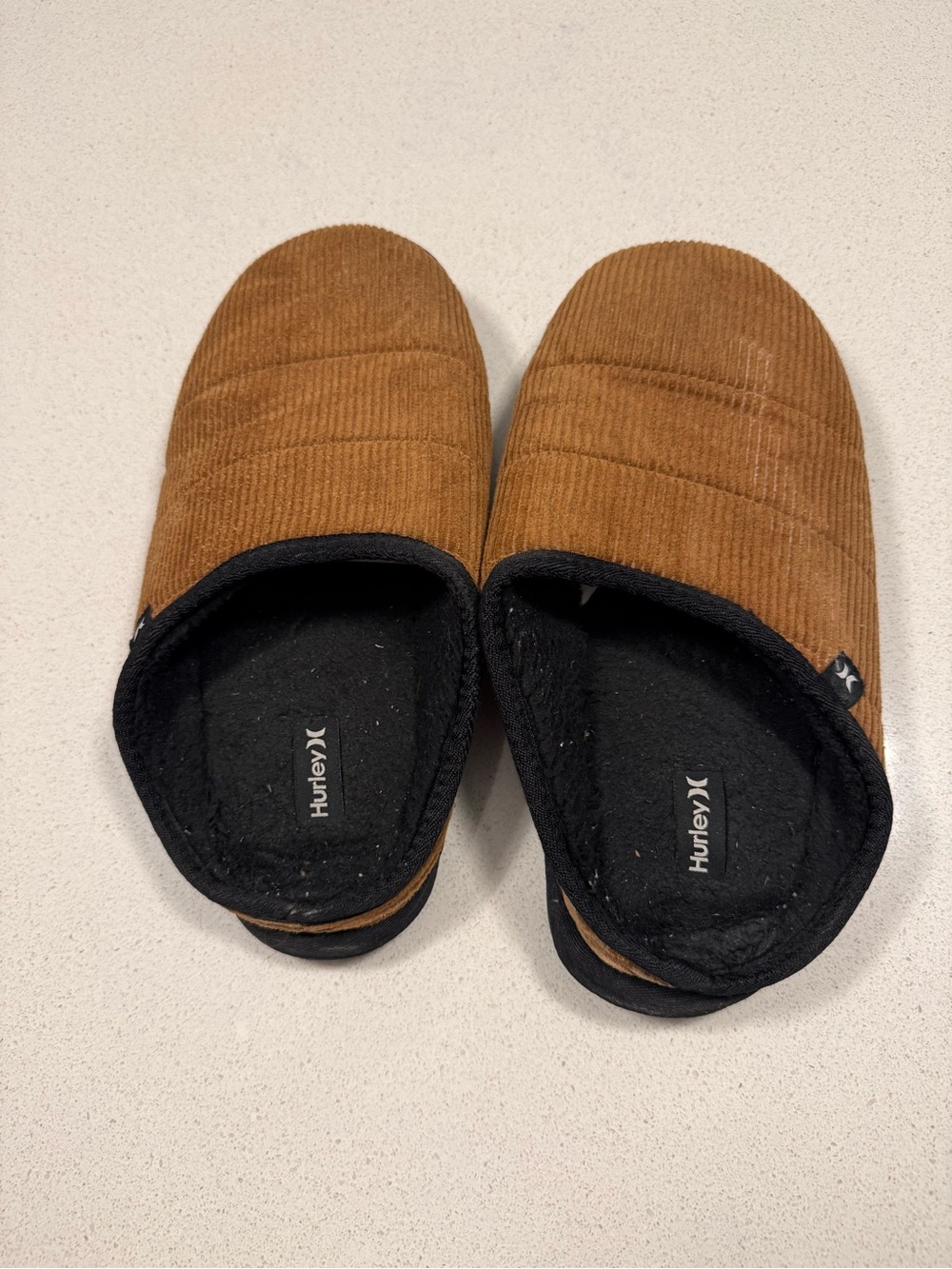 Hurley Men’s Brown Corduroy Slip-On Loafers